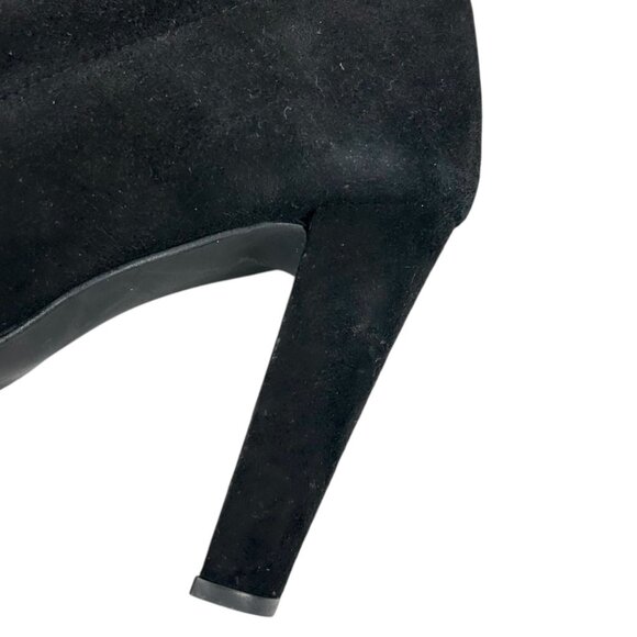 Stuart Weitzman Highland Black Suede Over the Knee Heeled Boots - Picture 12 of 12